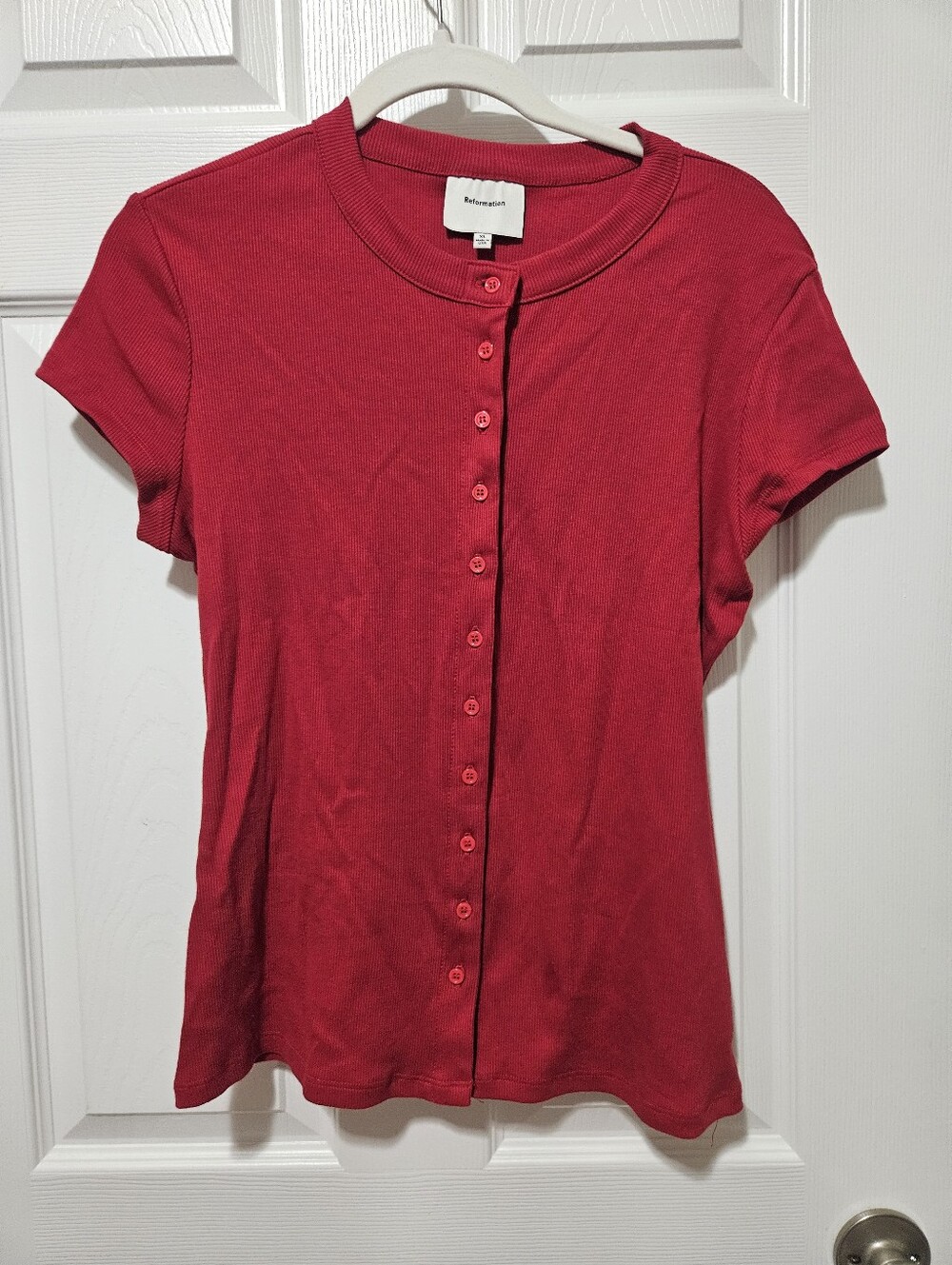 Reformation Raelynn Knit Top XL - Picture 2 of 5